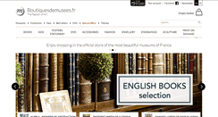 Desktop Screenshot of boutiquesdemusees.fr